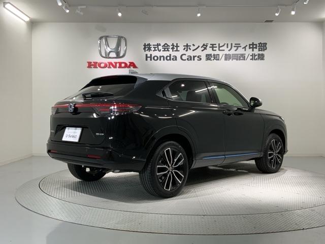 ヴェゼル e:HEVZ・PLaYパッケージ HSENSING 2ト-ン 新車保証 試乗車 オートクルーズコントロール ワンオーナー LEDヘッド USB 電動テールゲート 衝突被害軽減システム リヤカメラ フルセグテレビ 横滑り防止装置 ETC(50枚目)