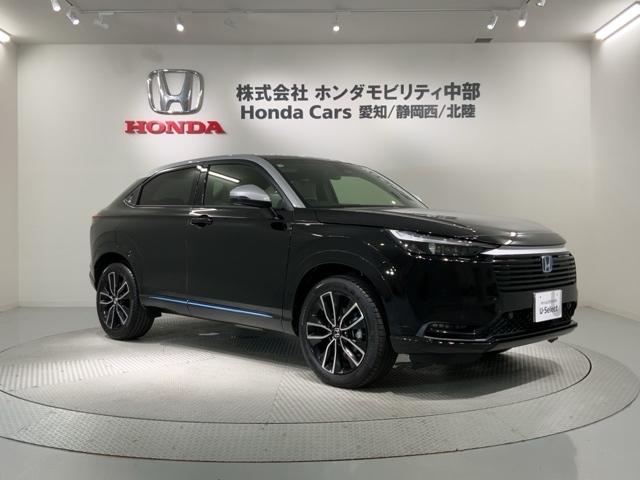 ヴェゼル e:HEVZ・PLaYパッケージ HSENSING 2ト-ン 新車保証 試乗車 オートクルーズコントロール ワンオーナー LEDヘッド USB 電動テールゲート 衝突被害軽減システム リヤカメラ フルセグテレビ 横滑り防止装置 ETC(52枚目)