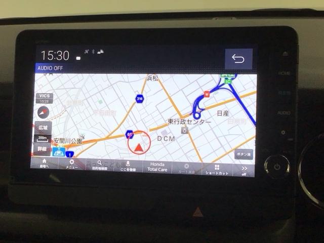 Ｎ－ＢＯＸカスタム ターボ　ＨＳＥＮＳＩＮＧ　新車保証　試乗車　ワンオ－ナ－　ナビＬＸＵ－２４２ＮＢＩ　ＴＶ　Ｒカメラ　ＣＤ録音　ＢＴオーディオ　ＤＶＤ　シ－トヒ－タ－　ＥＴＣ　ＬＥＤライト　ＶＳＡ　両側電動ドア　クルコン　禁煙（6枚目）