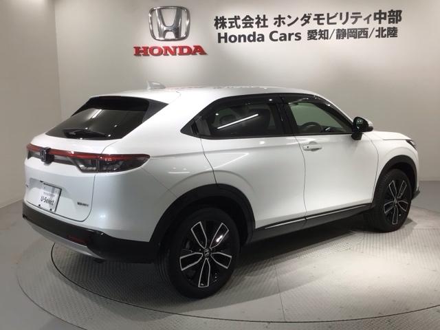 ヴェゼル ｅ：ＨＥＶＺ　Ｈ　ＳＥＮＳＩＮＧ　最長５年保証　ワンオ－ナ－　ナビＶＸＭ－２３５Ｃｉ　Ｒカメラ　ＢＴオ－ディオ　ＥＴＣ　ＬＥＤライト　ＶＳＡ　シ－トヒ－タ－　クルコン　アルミ　スマ－トキ－　盗難防止装置　整備記録簿（50枚目）