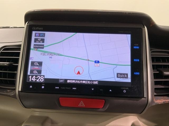 Ｎ－ＢＯＸ Ｇ・Ｌパッケージ　あんしんＰＫＧ　１年保証　ワンオーナー　ナビＶＸＭ－１４５ＶＦＩ　ＴＶ　Ｒカメラ　ＣＤ録音　ＤＶＤ　ＨＩＤ　ＶＳＡ　アルミ　ベンチシート　ドアバイザー　スマートキー　盗難防止装置　整備記録簿　ＡＡＣ（5枚目）