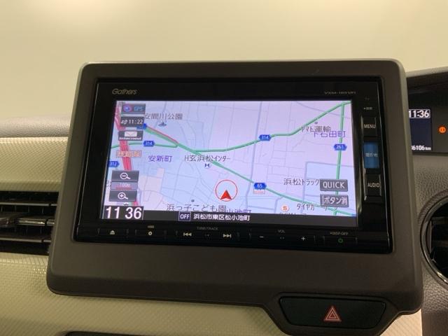 N-BOX G・Lホンダセンシング 最長5年保証 ワンオ-ナ- ナビVXM-185VFi TV Rカメラ CD録音 BTオ-ディオDVD ETC LEDライト VSA クルコン スマ-トキ- スペアキ- 盗難防止装置 整備記録簿 AAC(5枚目)