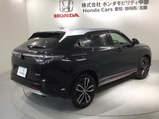 ヴェゼル e:HEVPLaY HSENSING サンル-フ 最長5年保証 ワンオーナー 純正ナビ TV Rカメラ マルチビュ- BTオーディオ ドラレコ ETC LEDライト フォグライト VSA シ-トヒ-タ- アルミ ABS(50枚目)