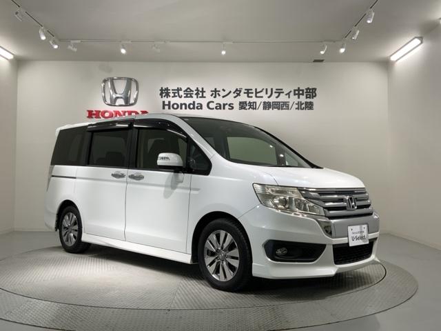 ステップワゴンスパーダ Ｓ　１年保証　ワンオーナー　ナビＶＸＭ－１５５ＶＦＮｉ　ＴＶ　Ｒカメラ　ＣＤ録音　ＤＶＤ　Ｒモニタ－　ＥＴＣ　ＨＩＤ　ＶＳＡ　クルコン　アルミ　スマ－トキ－　盗難防止装置　整備記録簿　ドアバイザ－　ＡＡＣ（52枚目）