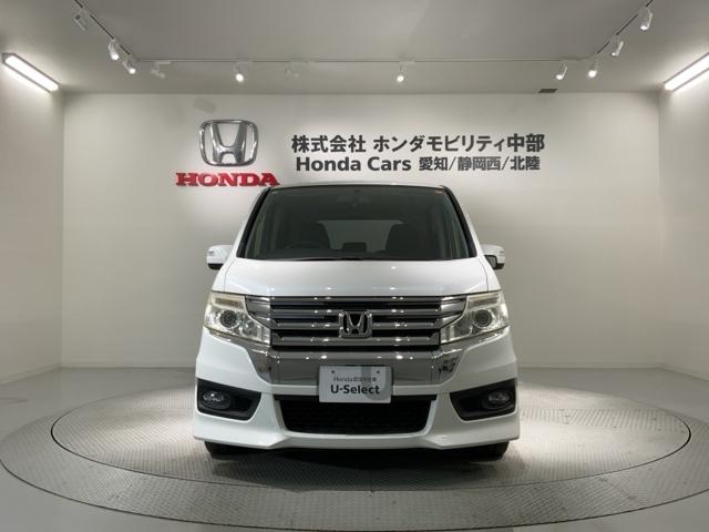 ステップワゴンスパーダ Ｓ　１年保証　ワンオーナー　ナビＶＸＭ－１５５ＶＦＮｉ　ＴＶ　Ｒカメラ　ＣＤ録音　ＤＶＤ　Ｒモニタ－　ＥＴＣ　ＨＩＤ　ＶＳＡ　クルコン　アルミ　スマ－トキ－　盗難防止装置　整備記録簿　ドアバイザ－　ＡＡＣ（53枚目）