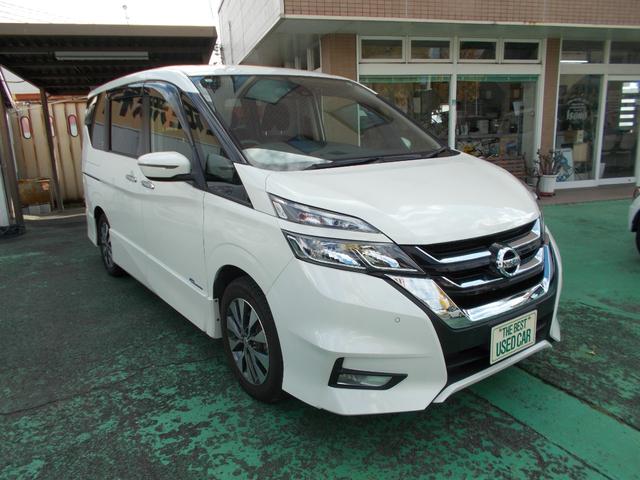 セレナ ハイウェイスター プロパイロットエディション スマートキー・純正ナビ・Bカメラ・フルセグ・走行中テレビ視聴可・ブルートゥース・DVD CD・ETC・両側ハンズフリーパワースライドド・ドラレコ・レーダークルーズコントロール・オートライト・禁煙車(3枚目)