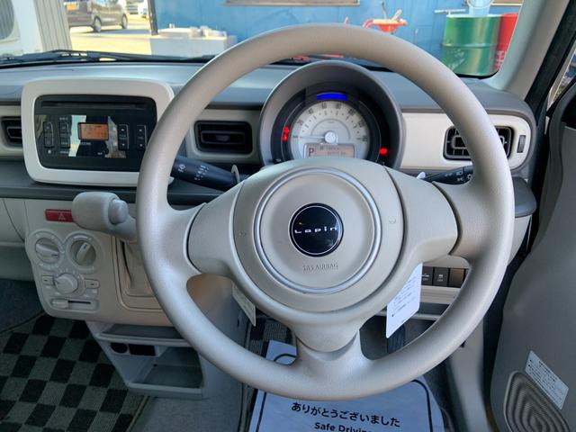 アルトラパン G 純正オーディオ CD AUX プッシュスタート スマートキー×2 フロアマット 禁煙車 スズキデュアルカメラブレーキサポート(7枚目)