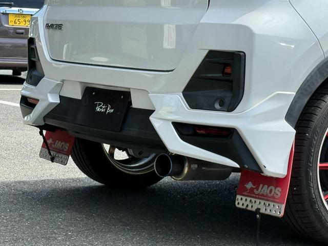 ライズ Ｚ　純正９インチナビ　Ｂｌｕｅｔｏｏｔｈ　全方位カメラ　ＥＴＣ２．０　４ＷＤ　モデリスタフルエアロ　ＫＵＨＬ１８インチアルミ　柿本改マフラー　ＪＡＯＳマッドガード　シートヒーター　禁煙車（6枚目）