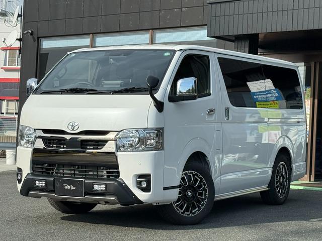 ハイエースバン スーパーGL ダークプライムII アルパインBIGXフローティングナビ Bluetooth Apple Car Play TRDエアロ(F,S,R) 全方位カメラ 両側電動パワースライドドア ベッドキット デジタルインナーミラー(2枚目)
