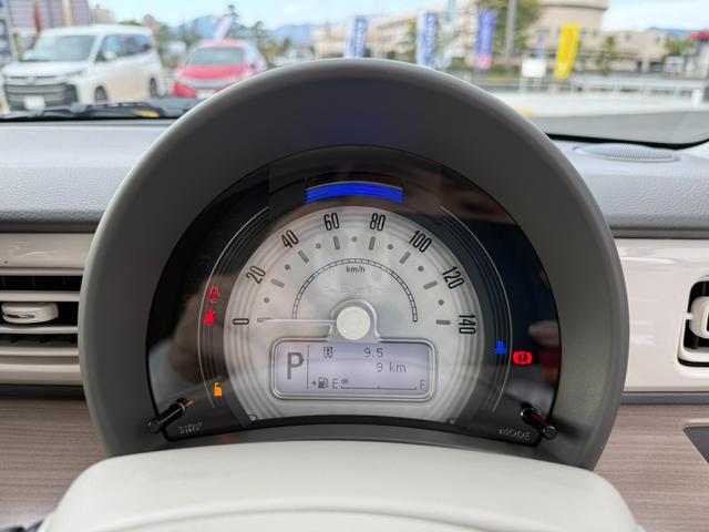 アルトラパン Ｘ　届出済未使用車　純正アルミ　スマートキー×２　新車保証書　取扱説明書　アイドリングストップ　電動格納ミラー　禁煙車　ＬＥＤヘッドライト　シートヒーター（9枚目）