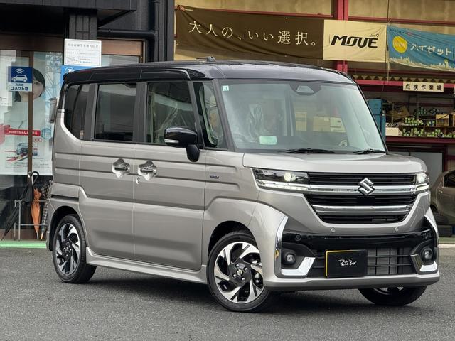 スペーシアカスタム ハイブリッドＸＳターボ　ハイブリッドＸＳターボ　フロアマット　ツートンカラー　両側電動パワースライドドア　ステアリングヒーター　前席両側シートヒーター　サーキュレーター　ＵＳＢ充電　スマートキー×２　届出済未使用車　禁煙車（23枚目）