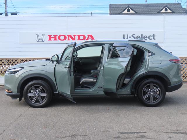 ヴェゼル e:HEVX・HuNTパッケージ ワンオーナー車 純正9インチナビ フルセグテレビ バックカメラ シートヒーター ETC車載器 ホンダセンシング 地デジフルセグ サイドエアバッグ Bカメラ 横滑り防止機能 スマートキー オートライト(4枚目)