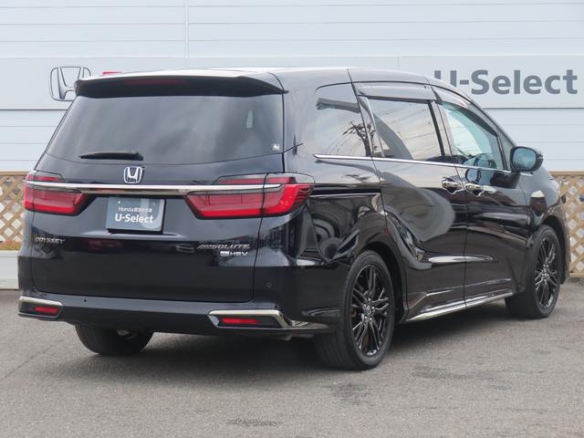 オデッセイハイブリッド e:HEVアブソルート・EX ワンオーナー車 純正10インチナビ フルセグテレビ バックカメラ シートヒーター ETC車載器 ホンダセンシング 電動Rゲート LEDライト シ-トヒ-タ- 両側PSD オートライト DVD再生機能(2枚目)