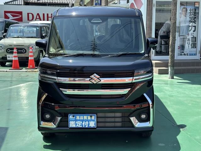 スペーシアカスタム ハイブリッドＧＳ　デュアルセンサーブレーキサポートＩＩ　パーキングセンサー　ＬＥＤヘッドランプ　ハイビームアシスト　アダプティブクルーズコントロール　電動パーキングブレーキ　パワースライドドア　届出済未使用車（21枚目）
