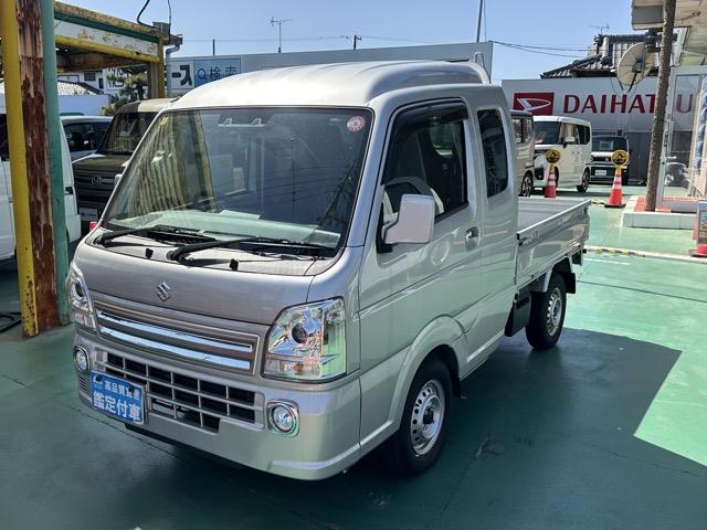 スーパーキャリイ Ｘ　２ＷＤ　５ＭＴ　ＬＥＤヘッドライト　キーレス　パワーウィンドー　作業灯　ルーフコンソール　衝突被害軽減ブレーキ　オートライト　フォグランプ　エアコン　パワステ（4枚目）