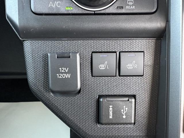 タフト Gターボ ダーククロムベンチャー 特別仕様車 9インチスマホ連携ディスプレイオーディオ スマートアシスト LEDヘッドランプ スカイフィールトップ 運転席・助手席シートヒーター 電動パーキングブレーキ バックモニター 届出済未使用車(19枚目)