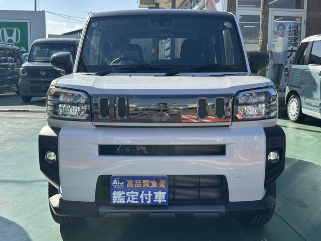 タフト Gターボ ダーククロムベンチャー 特別仕様車 9インチスマホ連携ディスプレイオーディオ スマートアシスト LEDヘッドランプ スカイフィールトップ 運転席・助手席シートヒーター 電動パーキングブレーキ バックモニター 届出済未使用車(26枚目)