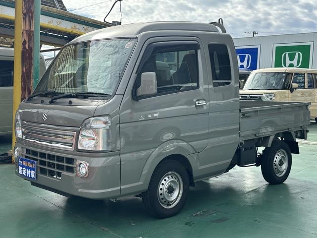 スーパーキャリイ X 4WD 4AT 社外ディスプレイオーディオ キーレス パワーウィンドー 作業灯 ルーフコンソール フォグランプ 衝突被害軽減ブレーキ アイドリングストップ オートライト エアコン パワステ(4枚目)