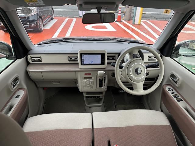 アルトラパン Ｘ　全方位カメラ　ナビゲーション　スマートキー　ＬＥＤヘッドライト　フルオートエアコン　シートヒーター　ＵＳＢ充電ソケット　革巻きハンドル　ステアリングスイッチ　衝突被害軽減ブレーキ　アイドリングストップ（8枚目）