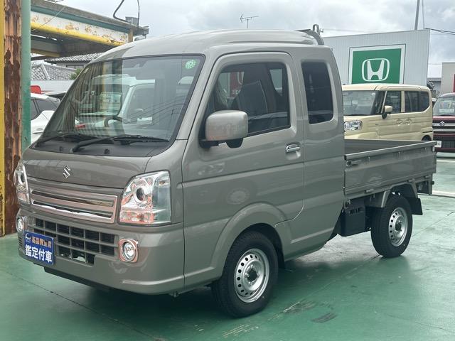 スーパーキャリイ X 4WD 4AT キーレス 電動格納ドアミラー パワーウィンドー 作業灯 ルーフコンソール 衝突被害軽減ブレーキ クリアランスソナー アイドリングストップ フォグランプ オートライト 届出済未使用車(4枚目)