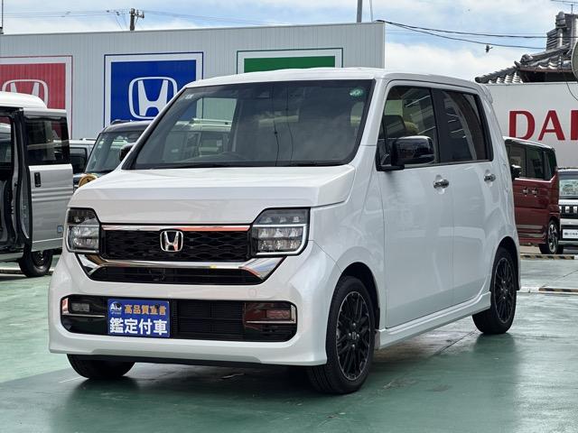 Ｎ－ＷＧＮカスタム Ｌ・ターボホンダセンシング　社外ナビ（ケンウッド／ＭＤＶ－Ｓ７１０）・バックモニター・ＥＴＣ付　ホンダセンシング　ＬＥＤヘッドランプ　電子制御パーキングブレーキ　運転席・助手席シートヒーター　本革巻ステアリング　スマートキー（4枚目）