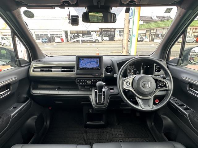 Ｎ－ＷＧＮカスタム Ｌ・ターボホンダセンシング　社外ナビ（ケンウッド／ＭＤＶ－Ｓ７１０）・バックモニター・ＥＴＣ付　ホンダセンシング　ＬＥＤヘッドランプ　電子制御パーキングブレーキ　運転席・助手席シートヒーター　本革巻ステアリング　スマートキー（8枚目）