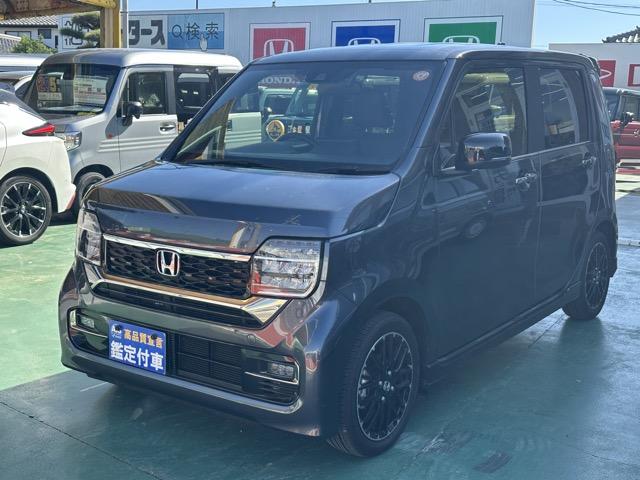 Ｎ－ＷＧＮカスタム Ｌ・ターボホンダセンシング　純正ナビ（ＬＸＵ－２３７ＮＢｉ）・バックモニター・ＥＴＣ・ドライブレコーダー付　ホンダセンシング　ＬＥＤヘッドランプ　電子制御パーキングブレーキ　運転席・助手席シートヒーター　本革巻ステアリング（4枚目）