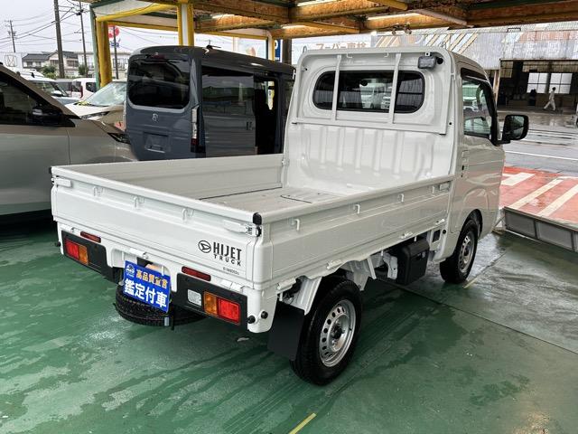 ハイゼットトラック エクストラ 4WD CVT フロアマット サイドバイザー スマートキー 電動格納ドアミラー パワーウィンドー 作業灯 衝突被害軽減ブレーキ アイドリングストップ オートライト エアコン パワステ 届出済未使用車(10枚目)