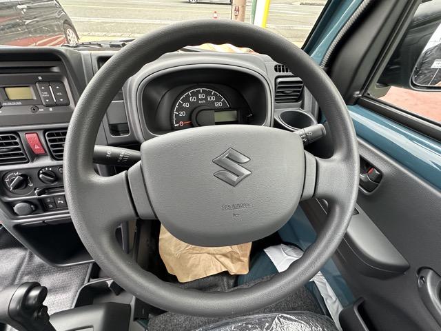 キャリイトラック KX 2WD 4AT 純正CDデッキ キーレス LEDヘッドライト 電動格納ドアミラー パワーウィンドー 作業灯 衝突被害軽減ブレーキ クリアランスソナー フォグランプ アイドリングストップ 届出済未使用車(8枚目)