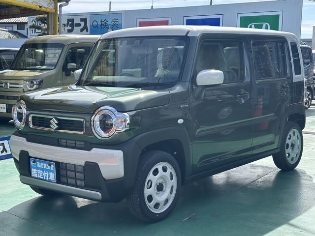 ハスラー ハイブリッドＧ　スマートキー　ＬＥＤヘッドライト　フルオートエアコン　シートヒーター　オートクルーズコントロール　ステアリングスイッチ　衝突被害軽減ブレーキ　クリアランスソナー　アイドリングストップ　届出済未使用車（4枚目）