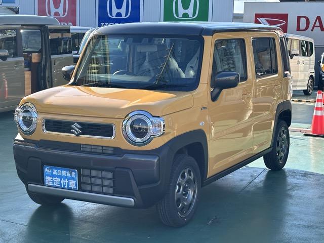 ハスラー ハイブリッドＧ　スマートキー　ＬＥＤヘッドライト　フルオートエアコン　シートヒーター　オートクルーズコントロール　ステアリングスイッチ　衝突被害軽減ブレーキ　クリアランスソナー　アイドリングストップ　届出済未使用車（4枚目）