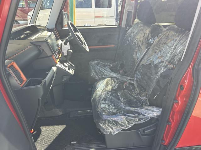 タント ファンクロス 9インチディスプレイオーディオ バックカメラ スマートキー LEDヘッドライト 両側パワースライドドア フルオートエアコン シートヒーター ロールサンシェード シートバックテーブル ディーラー試乗車(6枚目)