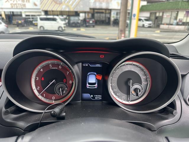 スイフトスポーツ ベースグレード セーフティーパッケージ装着車 6MT 走行距離8,078KM 社外オーディオ スマートキー LEDヘッドライト フルオートエアコン シートヒーター 革巻きハンドル オートクルーズコントロール(20枚目)