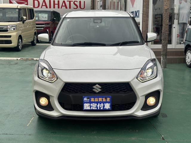 スイフトスポーツ ベースグレード セーフティーパッケージ装着車 6MT 走行距離8,078KM 社外オーディオ スマートキー LEDヘッドライト フルオートエアコン シートヒーター 革巻きハンドル オートクルーズコントロール(24枚目)