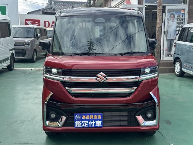 スペーシアカスタム ハイブリッドXS 全方位カメラ付きナビゲーション スマートキー LEDヘッドライト 両側パワースライドドア フルオートエアコン シートヒーター ロールサンシェード シートバックテーブル サーキュレーター 届出済未使用車(27枚目)