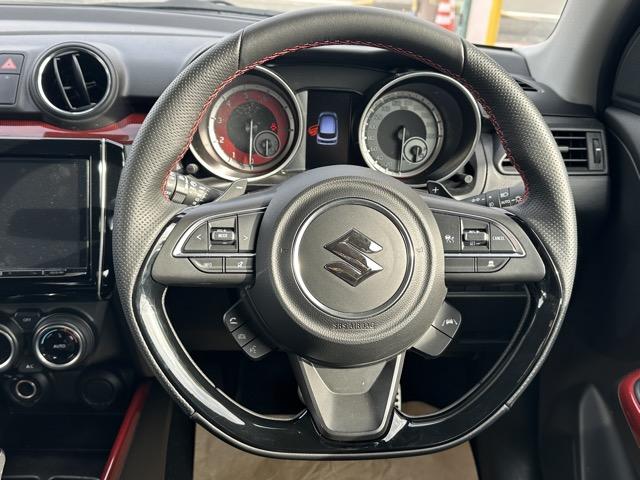 スイフトスポーツ ベースグレード 走行距離7,503KM セーフティパッケージ装着車 AT 社外ナビゲーション スマートキー LEDヘッドライト フルオートエアコン シートヒーター 革巻きハンドル オートクルーズコントロール(9枚目)