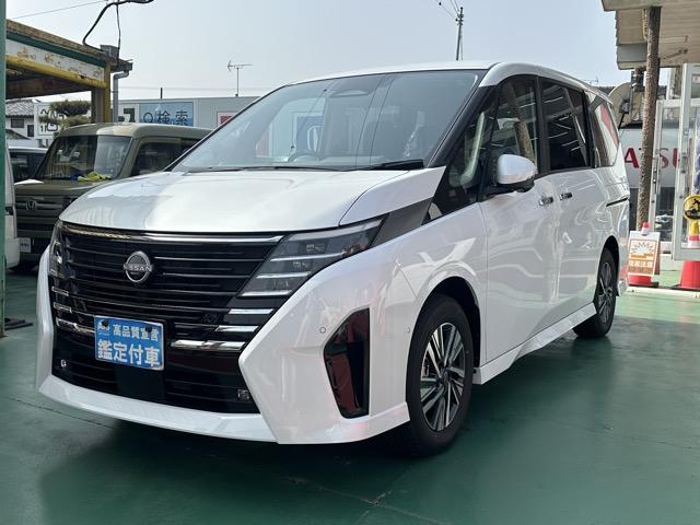 セレナ e-パワー ルキシオン ホットプラスパッケージ 純正ナビゲーション アラウンドビューモニター ETC プロパイロット リヤオートエアコン 両側パワースライドドア ロールサンシェード シートバックテーブル 登録済未使用車(4枚目)