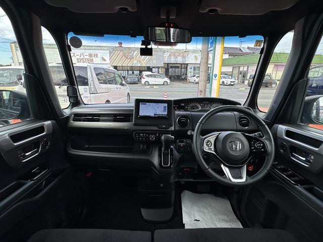N-BOXカスタム L スタイル+ブラック 社外ナビ・バックモニター・ETC付 ホンダセンシング LEDヘッドランプ 両側電動スライドドア 電子制御パーキングブレーキ 本革巻ステアリング シートヒーター シートバックテーブル ロールサンシェード(12枚目)