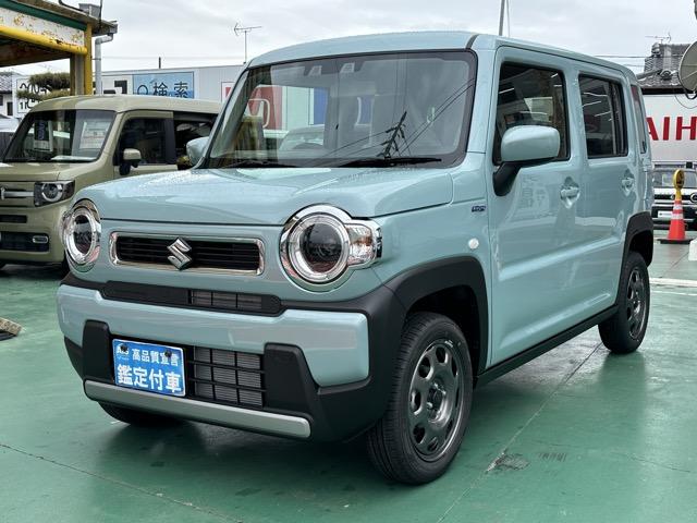 ハスラー ハイブリッドG インパネカラー/オフブルー スズキセーフティサポート LEDヘッドランプ アダプティブクルーズコントロール マイルドハイブリッド シートヒーター USB電源ソケット スマートキー 届出済未使用車(4枚目)