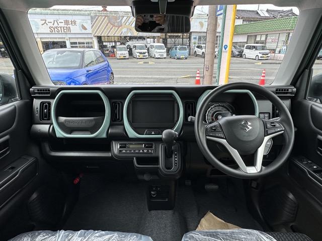 ハスラー ハイブリッドG インパネカラー/オフブルー スズキセーフティサポート LEDヘッドランプ アダプティブクルーズコントロール マイルドハイブリッド シートヒーター USB電源ソケット スマートキー 届出済未使用車(8枚目)