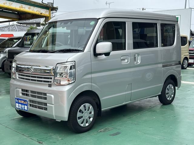 エブリイ ジョインターボ　ＣＶＴ　スマートキー　ＬＥＤヘッドライト　両側スライドドア　電動格納ドアミラー　前後パワーウィンドー　シートヒーター　ＵＳＢ充電ソケット　ルーフコンソール　衝突被害軽減ブレーキ　アイドリングストップ（4枚目）