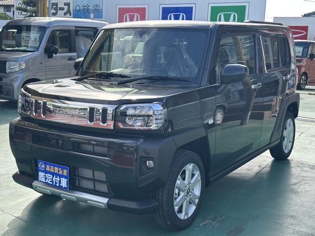 タフト Gターボ クロムベンチャー 特別仕様車 9インチスマホ連携ディスプレイオーディオ スマートアシスト LEDヘッドランプ スカイフィールトップ 運転席・助手席シートヒーター 電動パーキングブレーキ バックモニター 届出済未使用車(4枚目)