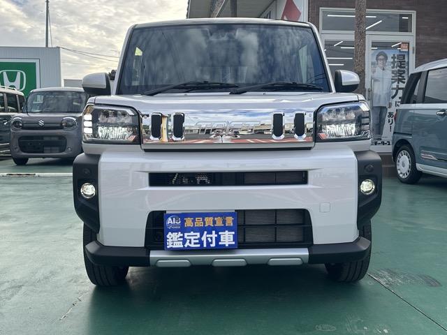 タフト Gターボ クロムベンチャー 特別仕様車 9インチスマホ連携ディスプレイオーディオ スマートアシスト LEDヘッドランプ スカイフィールトップ 運転席・助手席シートヒーター 電動パーキングブレーキ バックモニター 届出済未使用車(29枚目)