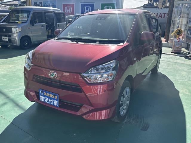 ミライース Ｘ　ＳＡＩＩＩ　ＣＤデッキ　キーレス　ＬＥＤヘッドライト　電動格納ドアミラー　前後パワーウィンドー　衝突被害軽減ブレーキ　クリアランスソナー　オートマチックハイビーム　アイドリングストップ　エアコン　パワステ（4枚目）