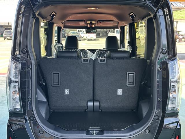 タント カスタムX スマートキー LEDヘッドライト 両側パワースライドドア フルオートエアコン シートヒーター ロールサンシェード シートバックテーブル 電気式パーキングブレーキ フォグランプ 届出済未使用車(13枚目)