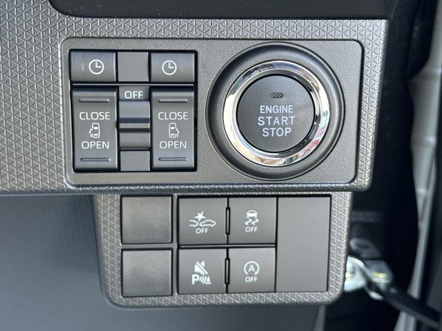 タント カスタムX スマートキー LEDヘッドライト 両側パワースライドドア フルオートエアコン シートヒーター ロールサンシェード シートバックテーブル 電気式パーキングブレーキ フォグランプ 届出済未使用車(18枚目)