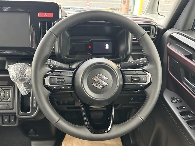 スペーシアカスタム ハイブリッドＸＳ　スマートキー　ＬＥＤヘッドライト　両側パワースライドドア　フルオートエアコン　シートヒーター＆ハンドルヒーター　ロールサンシェード　シートバックテーブル　サーキュレーター　届出済未使用車（9枚目）