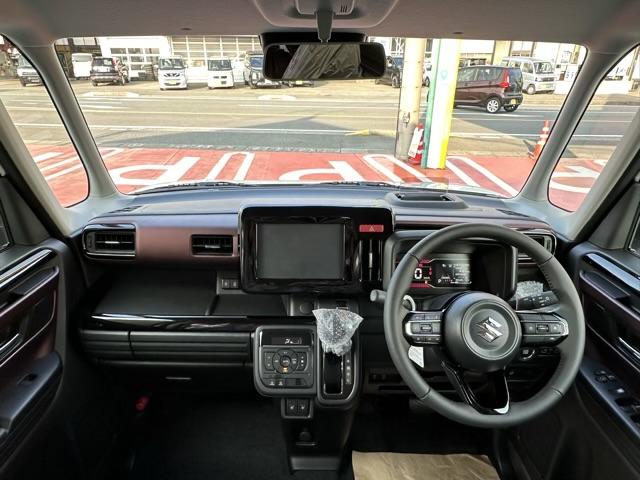 スペーシアカスタム ハイブリッドＸＳ　セーフティサポート　ＬＥＤヘッドランプ　ヘッドアップディスプレイ　電動パーキングブレーキ　パワースライドドア　スリムサーキュレーター　本革巻ステアリング　シート＆ステアリングヒーター　届出済未使用車（13枚目）