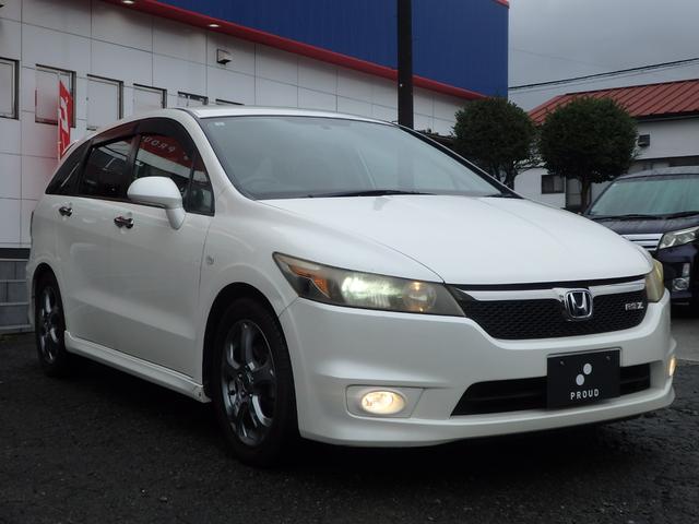 ストリーム RSZ 1年保証付 バックカメラ ETC HIDヘッドライト オートライト キーレスエントリー パドルシフト オートエアコン 電動格納ミラー バニティミラー フォグランプ 純正アルミホイール パワーウィンドウ(6枚目)