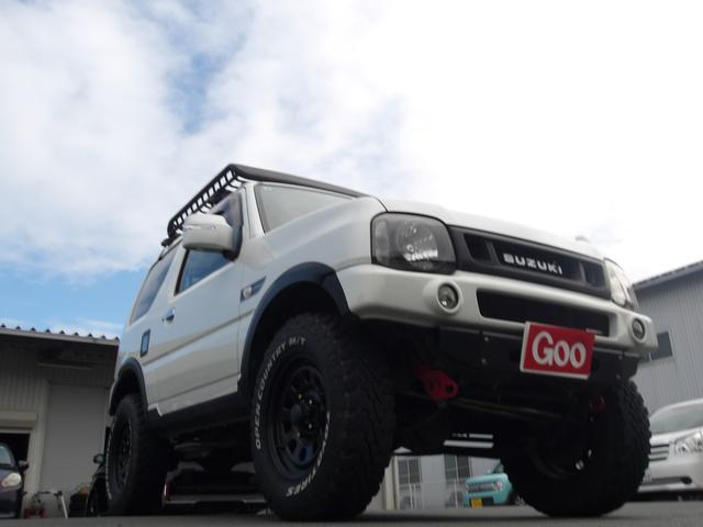 ジムニー ランドベンチャー モンスタースポーツコンプリト 1オーナー ハイトアップサスペション足回カスタム ルーフキャリアー ブースト計 社外マフラ-&グリル&前後バンパー 天井デッドニング デイトナ16インチ225/75R16(3枚目)